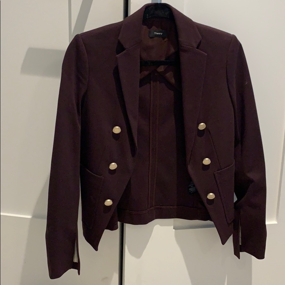 Theory maroon blazer - size o